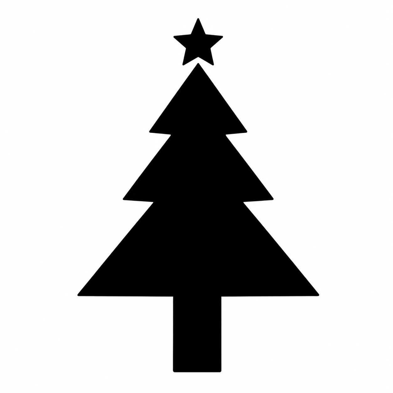 Plantilla Book Folding Art - Árbol de navidad