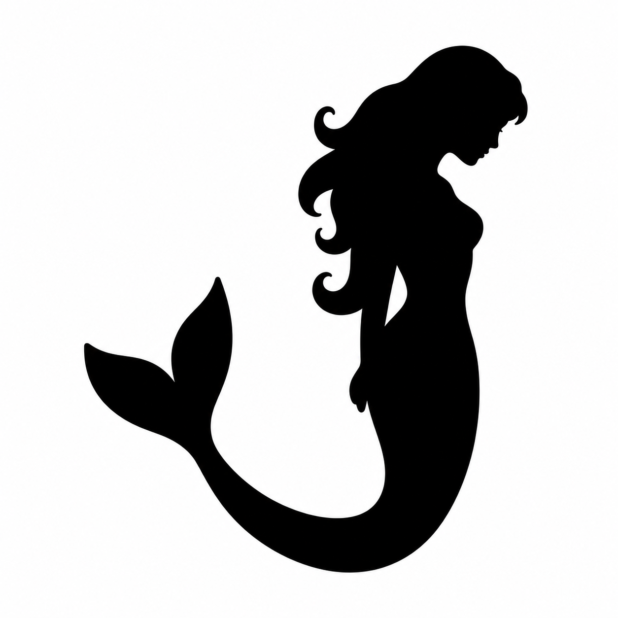 Plantilla Book Folding Art - Sirena