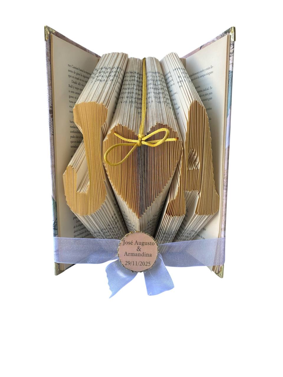 Book Art Porta Alianzas Personalizado