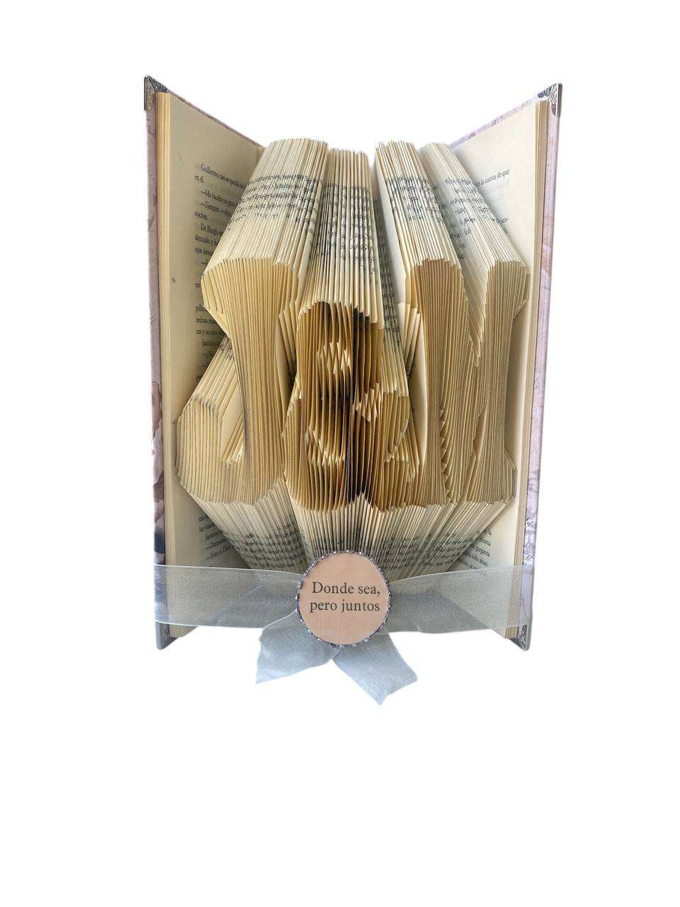 Book Art Personalizado para Parejas – Iniciales Enlace