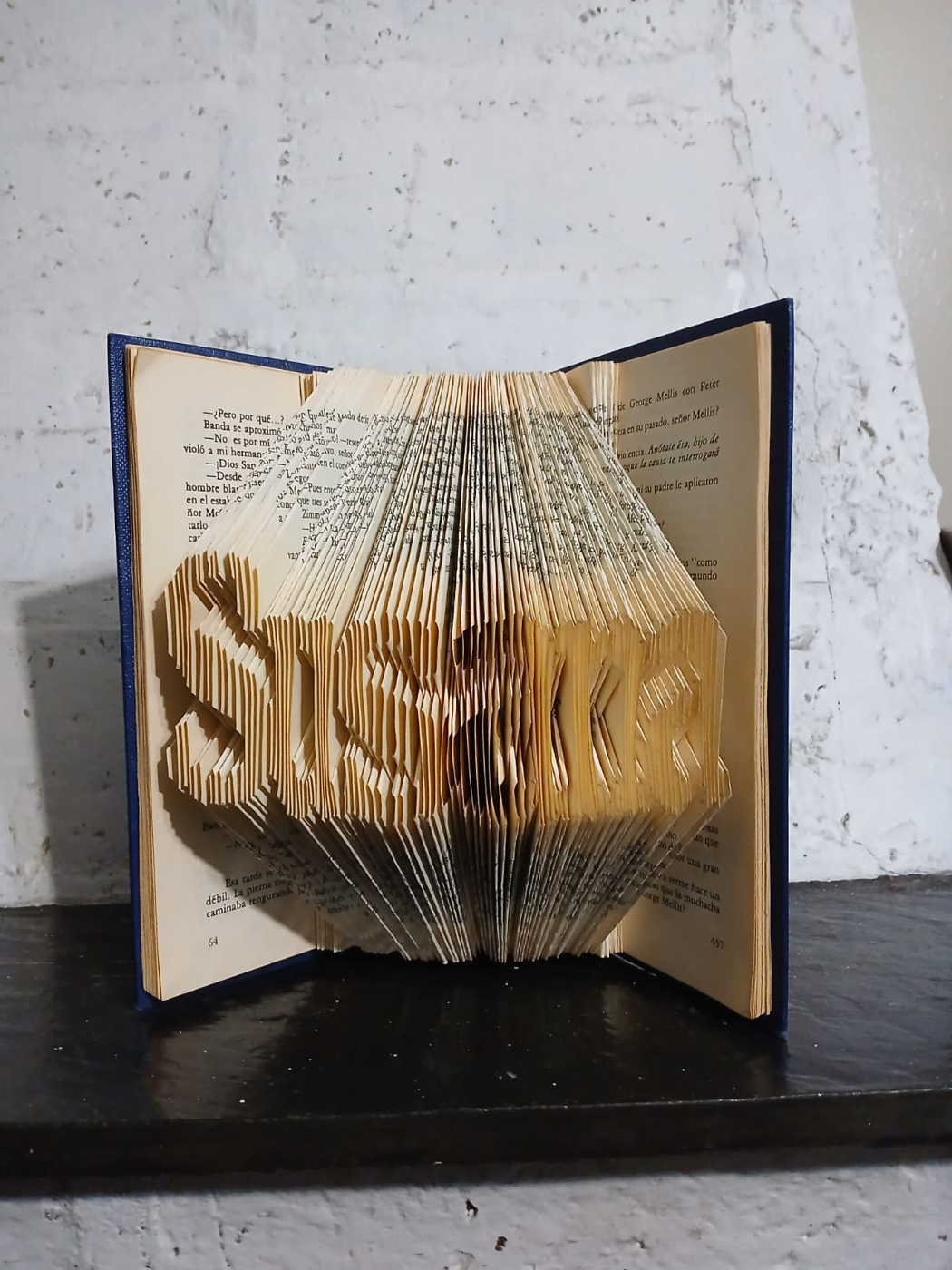 Book Art con el nombre Susana